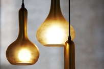 TOKENnyc Bell Kelp Etched Pendant Light