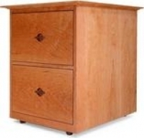 Cherry Moon 2-Drawer Vertical File Cabinet