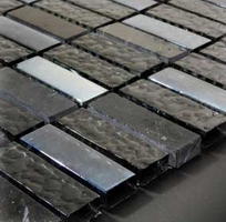 Stone Glass Mosaic Tile- Roaming Night Tile -STG0012