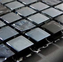 Stone Glass Mosaic Tile- Black Pearl Tile -STG0014