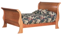 King Size Cherry Sleigh Bed - Clearance