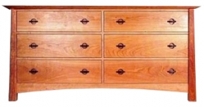 Cherry Moon 6-Drawer Dresser