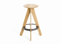 Slab Bar Stool Natural