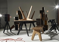 Slab Dining Table Black