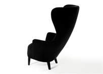 Wingback Chair-Black Legs