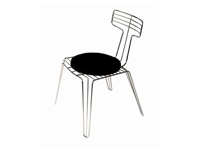 Wire Dining Chair Stainless Steel