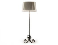 Hammered Iron Floor Lamp