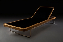Siesta Chaise Lounge, Stainless Steel Base w/Wheels
