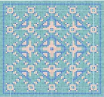 Indian Sky Tile Rug Inlay