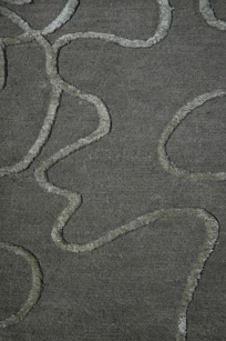 Silk Road Weaves : LOOPY GEMS - Liquid Silver - Wool and Silk, 100 knots