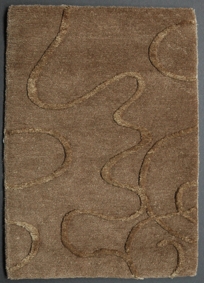 Silk Road Weaves : LOOPY GEMS - Smoky Quartz - Wool and Silk, 100 knots