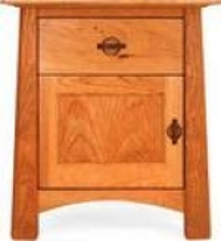 Cherry Moon 1 Drawer Night Stand with Door