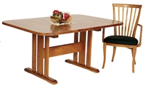 Natural Vermont Cherry Trestle Table