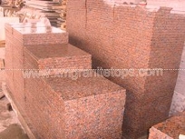 G562 maple red tiles granite slabs granite countertops vanity tops steps