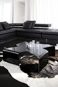 Camden Glass Modern Coffee Table