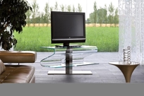 Once Modern Glass TV Stand