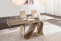 Wave Glass Dining Table