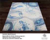 Sliced Agate Blue