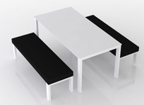 Lix Outdoor Dining set with benches