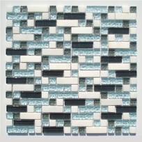 Glass Marble Blend Mosaic Tiles
