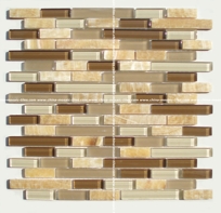Glass Marble Mixed Mosaic Tiles