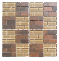 Crystal Mixed Marble Mosaic Tile