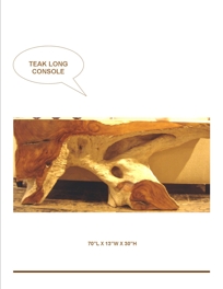 TEAK ROOT CONSOLE