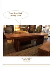 SLAB DINING TABLE