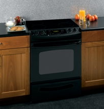 GE® 30" Slide-In Electric Range with Self-Cleaning Oven, JSP42DNBB