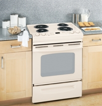 GE® 30" Slide-In Electric Range with Standard Clean Oven, JSS28DNCC