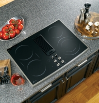 GE Profile™ 30" Downdraft Electric Cooktop, PP989SNSS