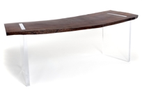 Reclaimed Wood Floating Desk