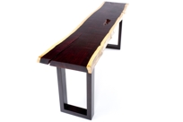 Double Live Edge Console