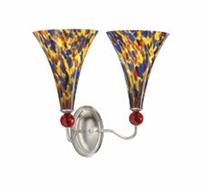 Melrose Double Sconce Glass Ball