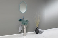 Fresca Ovale Modern Glass Bathroom Vanity