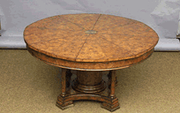 Jupe Table in Pollard Oak