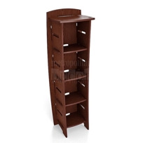 59" x 18" Bookcase at MetropolitanDecor.com