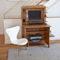 36" Straight Desk at Metropolitandecor.com