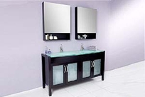 Fresca Infinito Espresso Modern Double Sink Bathroom Vanity