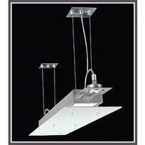Flash Plain Single Pendant with Adj. Downlights