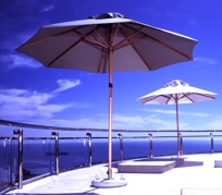 Da Vinci Wood Outdoor Umbrella