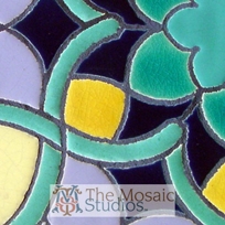 Islamic inspired ceramic mosaic