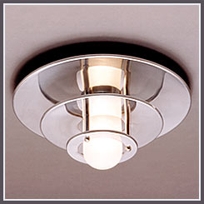 Stacked Coins Flush Mount