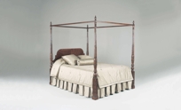 Hand Carved Mahogany Chippendale King Rice Bed