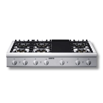 48" Cooktop with 6 Star Burners (2 W/ ExtraLow) and Electric Griddle PCG486ED