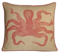 cuttlefish linen pillow by kevin o'brien