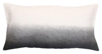 handpainted linen pillow in charcoal