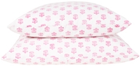 provence block printed bed linens & pillows in rose