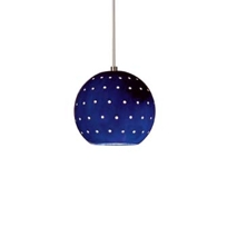 Lunar Mini Pendant Cobalt Blue, item # LVMP17-CB