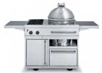 41" C4 Outdoor Cooker Cart w Side Burners - QSC